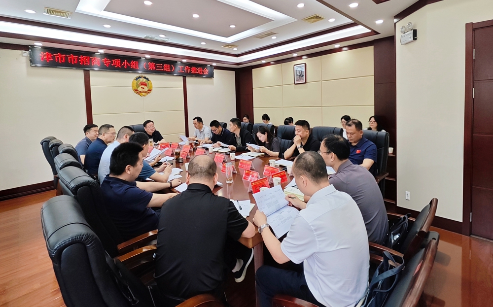津市市招商专项小组(第三组)召开工作推进会
